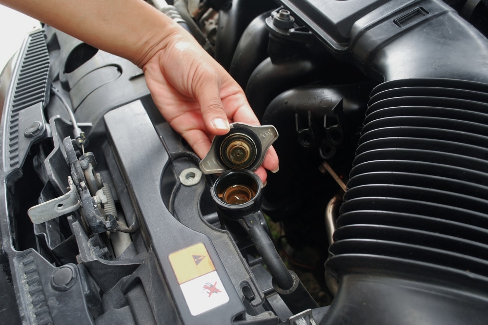 Fall Cooling System Flush, Cooling System Service in Colorado Springs CO At Express Auto Repair. Close-up view of a car cooling system