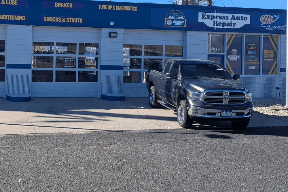 Pre-trip inspection, auto repair in Colorado Springs, CO, at Express Auto Repair. Image of the Express Auto Repair facility, where drivers can schedule a comprehensive pre-trip inspection to improve vehicle reliability, safety, and peace of mind before traveling.
